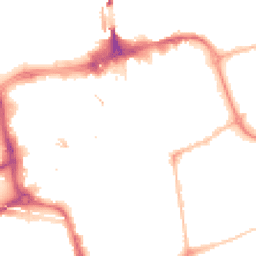 Night-time road noise heatmap for SR1 1RR