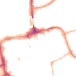 Night-time road noise heatmap for SR1 1TA