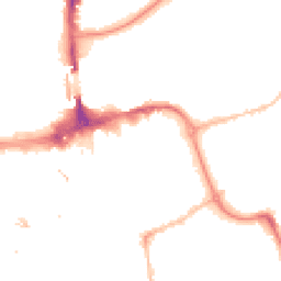 Night-time road noise heatmap for SR1 1TP