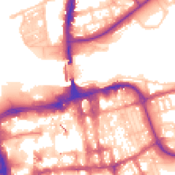 Daytime road noise heatmap for SR1 1XD