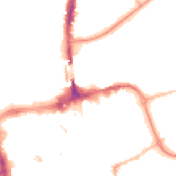 Night-time road noise heatmap for SR1 1XD