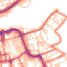 Daytime road noise heatmap for SR1 2AZ