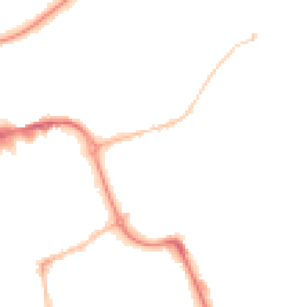 Night-time road noise heatmap for SR1 2DR