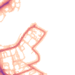 Daytime road noise heatmap for SR1 2DZ