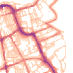Daytime road noise heatmap for SR1 2JD
