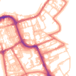 Daytime road noise heatmap for SR1 2JF