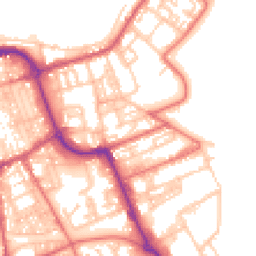 Daytime road noise heatmap for SR1 2JG