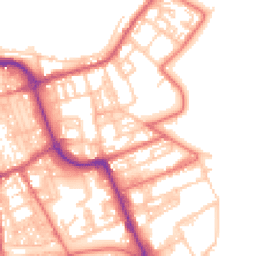 Daytime road noise heatmap for SR1 2JN