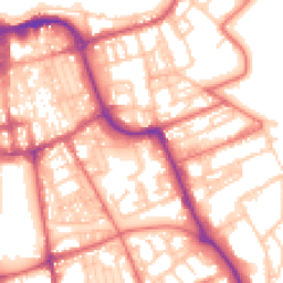Daytime road noise heatmap for SR1 2LN