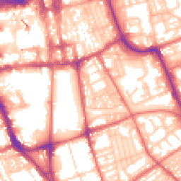 Daytime road noise heatmap for SR1 2QQ