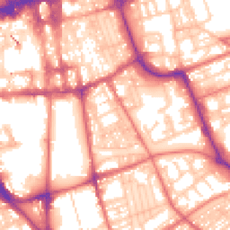 Daytime road noise heatmap for SR1 2QY