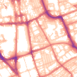 Daytime road noise heatmap for SR1 2RT