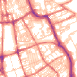 Daytime road noise heatmap for SR1 2RY
