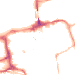 Night-time road noise heatmap for SR1 3BT