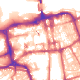 Daytime road noise heatmap for SR1 3LH