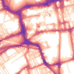 Daytime road noise heatmap for SR1 3NT