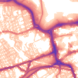 Daytime road noise heatmap for SR1 3QN
