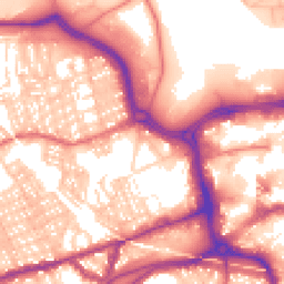 Daytime road noise heatmap for SR1 3QP