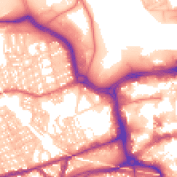 Daytime road noise heatmap for SR1 3QQ