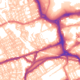 Daytime road noise heatmap for SR1 3RW
