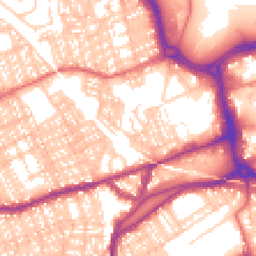 Daytime road noise heatmap for SR1 3SH