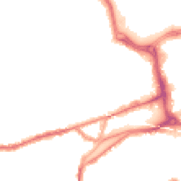Night-time road noise heatmap for SR1 3SH