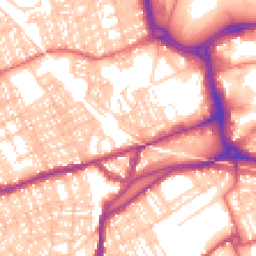 Daytime road noise heatmap for SR1 3SJ