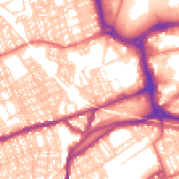 Daytime road noise heatmap for SR1 3SQ