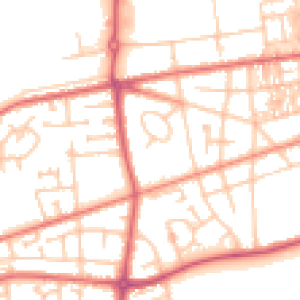 Daytime road noise heatmap for SR4 0AD