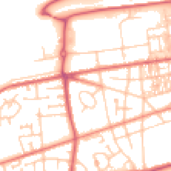 Daytime road noise heatmap for SR4 0AG