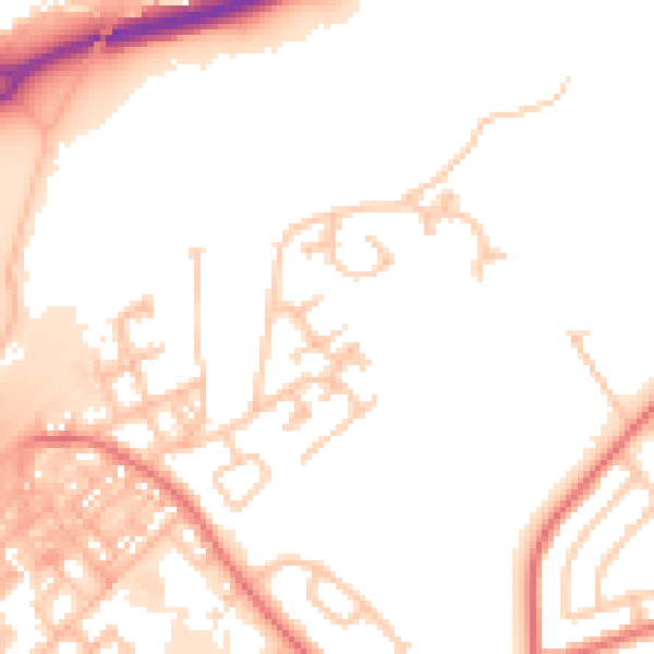 Daytime road noise heatmap for SR4 0AH