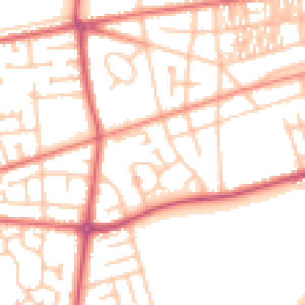 Daytime road noise heatmap for SR4 0AT
