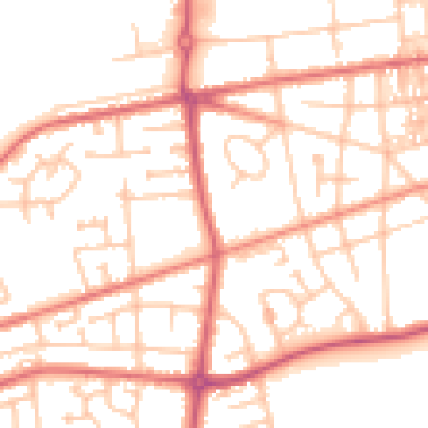 Daytime road noise heatmap for SR4 0DB