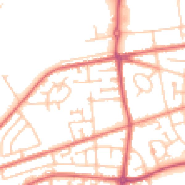 Daytime road noise heatmap for SR4 0DS