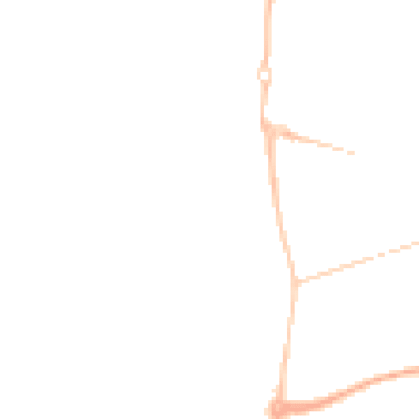 Night-time road noise heatmap for SR4 0DS