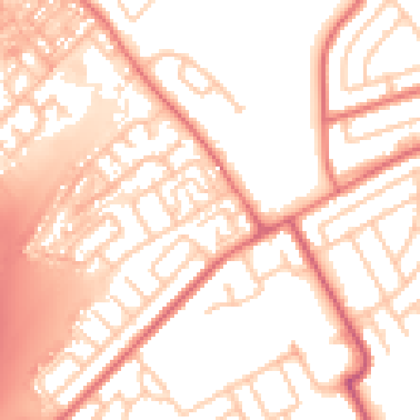 Daytime road noise heatmap for SR4 0LH