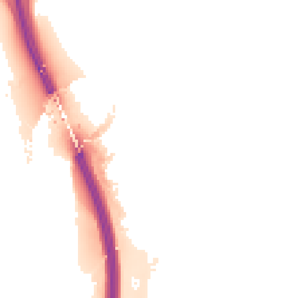 Night-time road noise heatmap for SR4 0NN