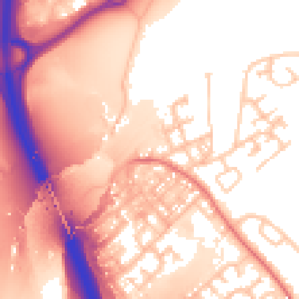 Daytime road noise heatmap for SR4 0PR