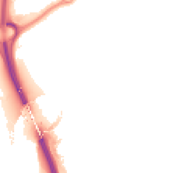 Night-time road noise heatmap for SR4 0PR
