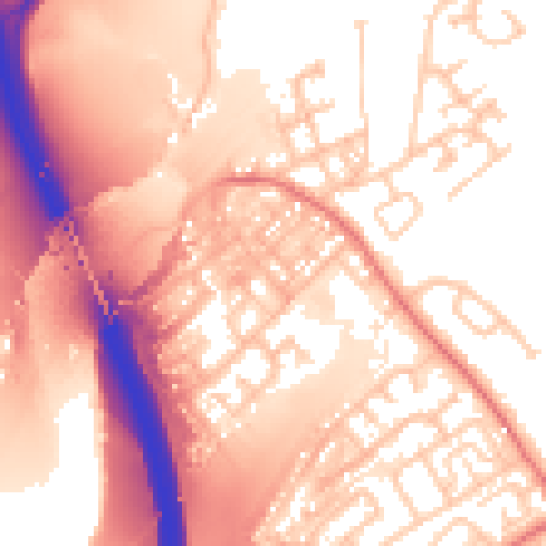 Daytime road noise heatmap for SR4 0RJ
