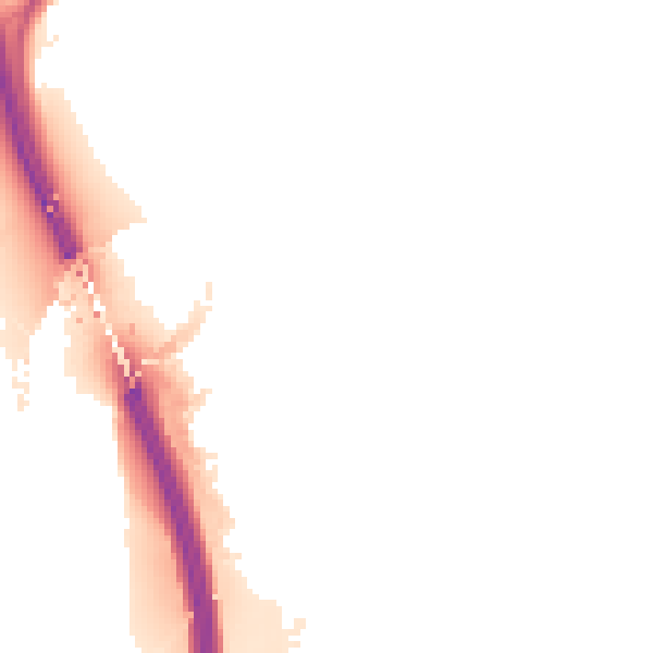 Night-time road noise heatmap for SR4 0RJ