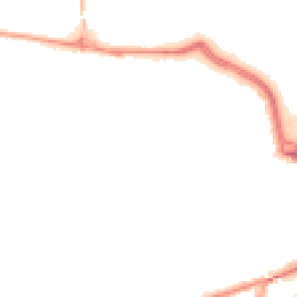 Night-time road noise heatmap for SR4 6AP