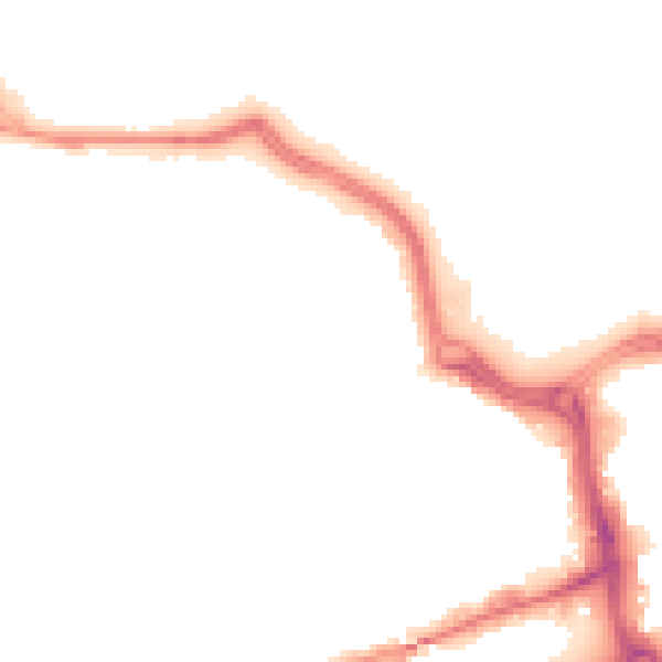 Night-time road noise heatmap for SR4 6DT