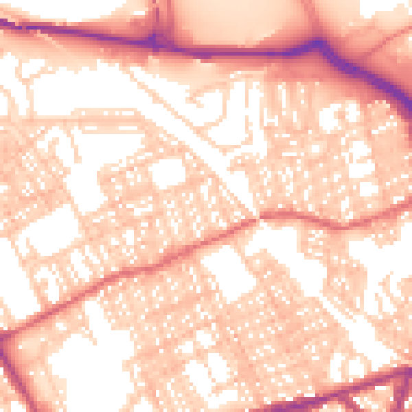 Daytime road noise heatmap for SR4 6EU