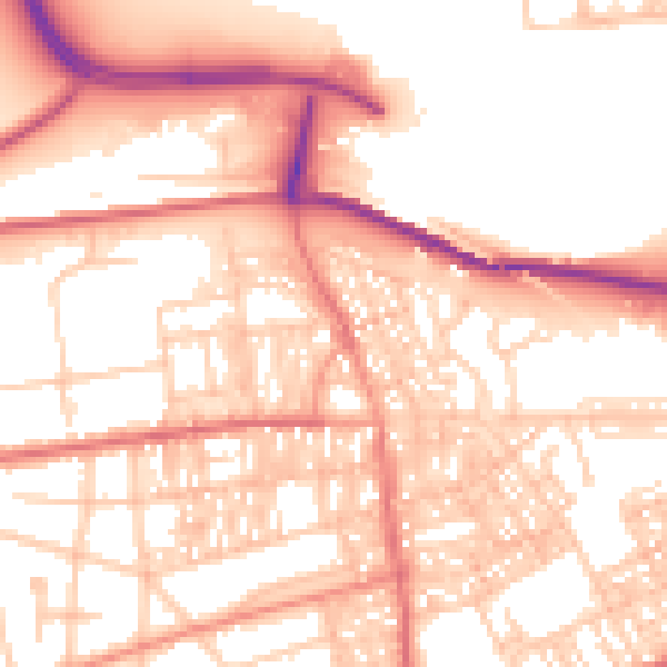 Daytime road noise heatmap for SR4 6TA