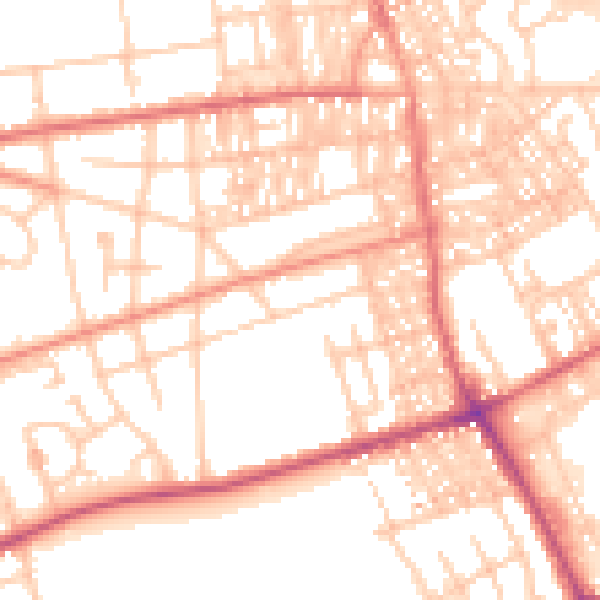 Daytime road noise heatmap for SR4 6XA