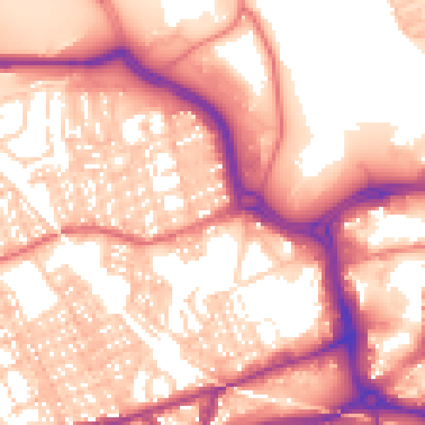 Daytime road noise heatmap for SR4 7AA
