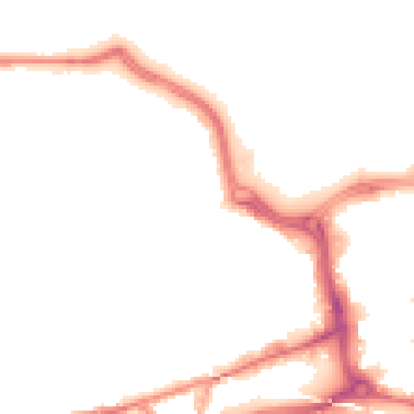 Night-time road noise heatmap for SR4 7AA