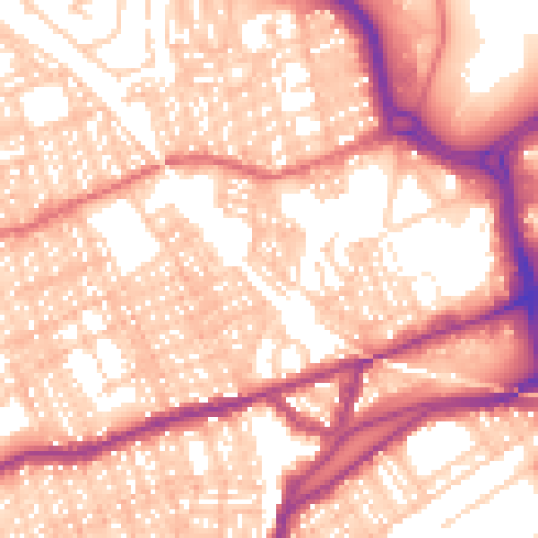 Daytime road noise heatmap for SR4 7AP