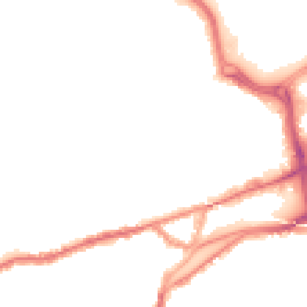 Night-time road noise heatmap for SR4 7AP